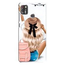 Чехол с печатью для TECNO POP 4 Pro - (Мода) (AlphaPrint) (Путешествие)