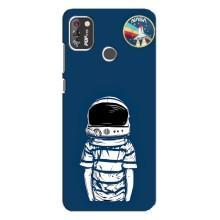 Чехол NASA для TECNO POP 4 Pro (AlphaPrint) (Мальчик в шлеме)
