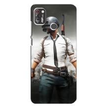 Чехол PUBG для Техно Поп 4 Про (AlphaPrint) (Пабг мен)