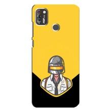 Чехол PUBG для Техно Поп 4 Про (AlphaPrint) (Пабг в шлеме)