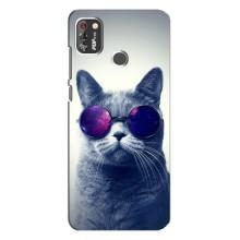 Чехол с принтом для TECNO POP 4 Pro (AlphaPrint) Модные коты (Стильный кот)