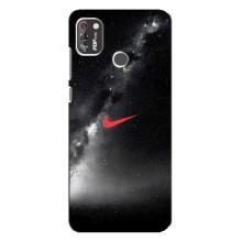 Чехол для TECNO POP 4 Pro - с принтом Найк (AlphaPrint) (Найк красный)