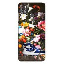 Чехол для TECNO POP 4 Pro - с принтом Найк (AlphaPrint) (Стиль Найк)