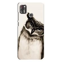 Чехол с птицами на TECNO POP 4 Pro (VPrint) (Сова)