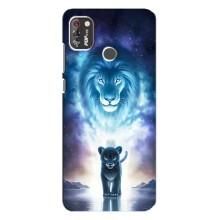Чехол со Львом для TECNO POP 4 Pro (VPrint) (Маленький лев)