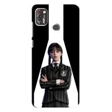 Чехлы Венсдей на TECNO POP 4 Pro Уэнсдей (AlphaPrint) (W-Wednesday)