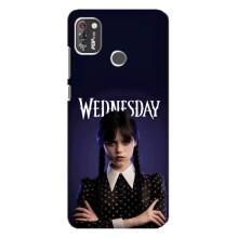 Чехлы Венсдей на TECNO POP 4 Pro Уэнсдей (AlphaPrint) (Wednesday)