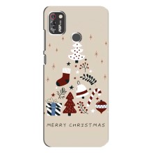 Різдвяні Чохли для TECNO POP 4 Pro (VPrint) (Merry Christmas)