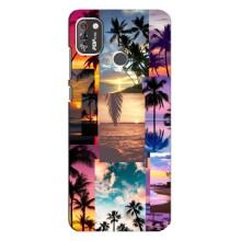 Силиконовый чехол с КАРТИНКАМИ лето для TECNO POP 4 Pro (AlphaPrint) (Летний отпуск)