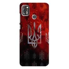 Украинские Чехлы для TECNO POP 4 Pro с картинкой УПА (AlphaPrint) (ГЕРБ УПА)