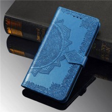Кожаный чехол (книжка) Art Case с визитницей для TECNO POP 4 – Синий