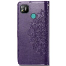 Кожаный чехол (книжка) Art Case с визитницей для TECNO POP 4 – Фиолетовый