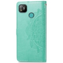 Шкіряний чохол-книжка Art Case з візитницею для TECNO POP 4 – Бірюзовий