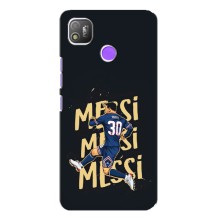 Чохли для TECNO POP 4 (Leo чемпіон) (AlphaPrint) (Messi ПСЖ)