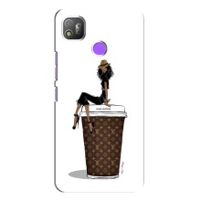 Чохли Луі Вітон для TECNO POP 4 (AlphaPrint - LOUIS VUITTON) (кава LOUIS VUITTON)