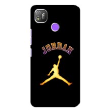 Чохли для TECNO POP 4 - з картинкою JORDAN (AlphaPrint) (Jordan Gold)