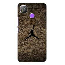 Чохли для TECNO POP 4 - з картинкою JORDAN (AlphaPrint) (Logo Jordan)
