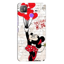 Чехол Disney Mouse TECNO POP 4 (PREMIUMPrint) (Heart Minni)