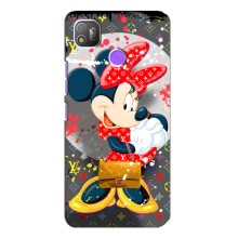 Чехол Disney Mouse TECNO POP 4 (PREMIUMPrint) (Minni с бантиком)