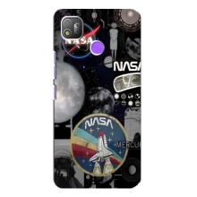 Силіконовый бампер з принтом "Наса" на TECNO POP 4 (Art nasa)