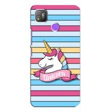 Чехол для Техно Поп 4 - (Единорожки - Новинки) (AlphaPrint) – Unicorn