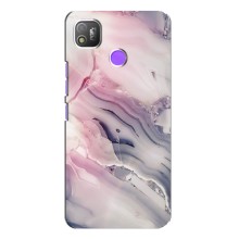 Мраморний чехол на TECNO POP 4 (VPrint) (Пурпурний Мрамор)