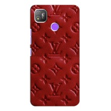 Текстурный Чехол Louis Vuitton для Техно Поп 4 – Красный ЛВ