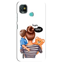 Чохол з друком для TECNO Pop 5 (BD2p) - (Мама з дитинкою) (AlphaPrint) (Мама з синочком)