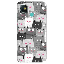 Чохли з Котиками для TECNO Pop 5 (BD2p) (VPrint) (Мальовані котики)