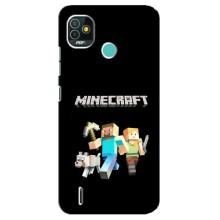 Чохол Майнкрафт на TECNO Pop 5 (BD2p) (AlphaPrint) Minecraft (герої Minecraft)