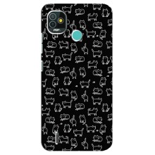 Чохол з принтом для TECNO Pop 5 (BD2p) (AlphaPrint) Модні коти (Маленькі котики)