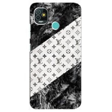 Чехол Стиль Louis Vuitton на TECNO Pop 5 (BD2p) (LV на белом)