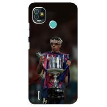 Чехол с футболистом Ламин Ямаль TECNO Pop 5 (BD2p) (Ямал с кубком)