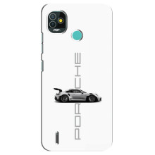 Чохол з авто Порше для TECNO Pop 5 (BD2p) – білий порше