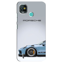 Чохол з авто Порше для TECNO Pop 5 (BD2p) – Блакитний Порше