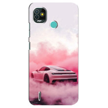 Чохол з авто Порше для TECNO Pop 5 (BD2p) – Рожевий Порше