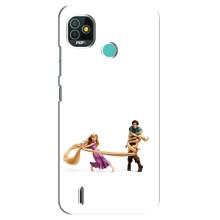 Чехол Рапунцель для TECNO Pop 5 (BD2p) (Рапунцель и Флин)