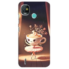 Чохол з мемом Тралалело тралала на TECNO Pop 5 (BD2p) (Балерина капучина)