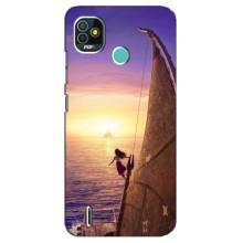 Чехол с мультфильмом Моана TECNO Pop 5 (BD2p) (Моана в море)