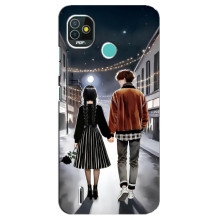 Чохол з дизайном Венздей 2 на TECNO Pop 5 (BD2p) (Венздей і Тайлер)