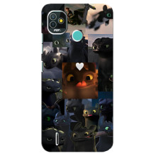 Чехол как приручить дракона на TECNO Pop 5 (BD2p) – Дракон коллаж