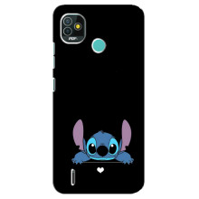 Чехол с принтом Стич на TECNO Pop 5 (BD2p) – Стич на черном