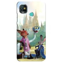 Чехол Зоотрополіс на TECNO Pop 5 (BD2p) – Ник Джуди и змея