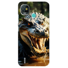 Чохол з картинкою 'Хижаки' для TECNO Pop 5 (BD2p) (Крокодил)