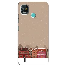 Новорічні, Святкові Чохли для TECNO Pop 5 (BD2p) - 2024 год (Зимове місто)
