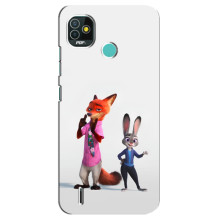 Силиконовый чехол с принтом Зоотрополіс для TECNO Pop 5 (BD2p) – Джуди и Ник