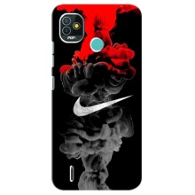 Силиконовый Чехол на TECNO Pop 5 (BD2p) с картинкой Nike – Nike дым