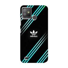 Чехлы Адидас для Tecno Pop 5 GO (AlphaPrint) (Адидас с полосами)