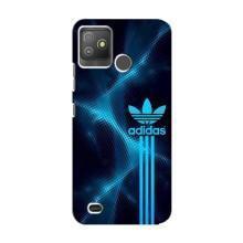 Чехлы Адидас для Tecno Pop 5 GO (AlphaPrint) (Синий Адидас)