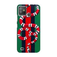 Чехлы ГУЧЧИ для Техно Поп 5 Го (AlphaPrint) (Gucci змия)